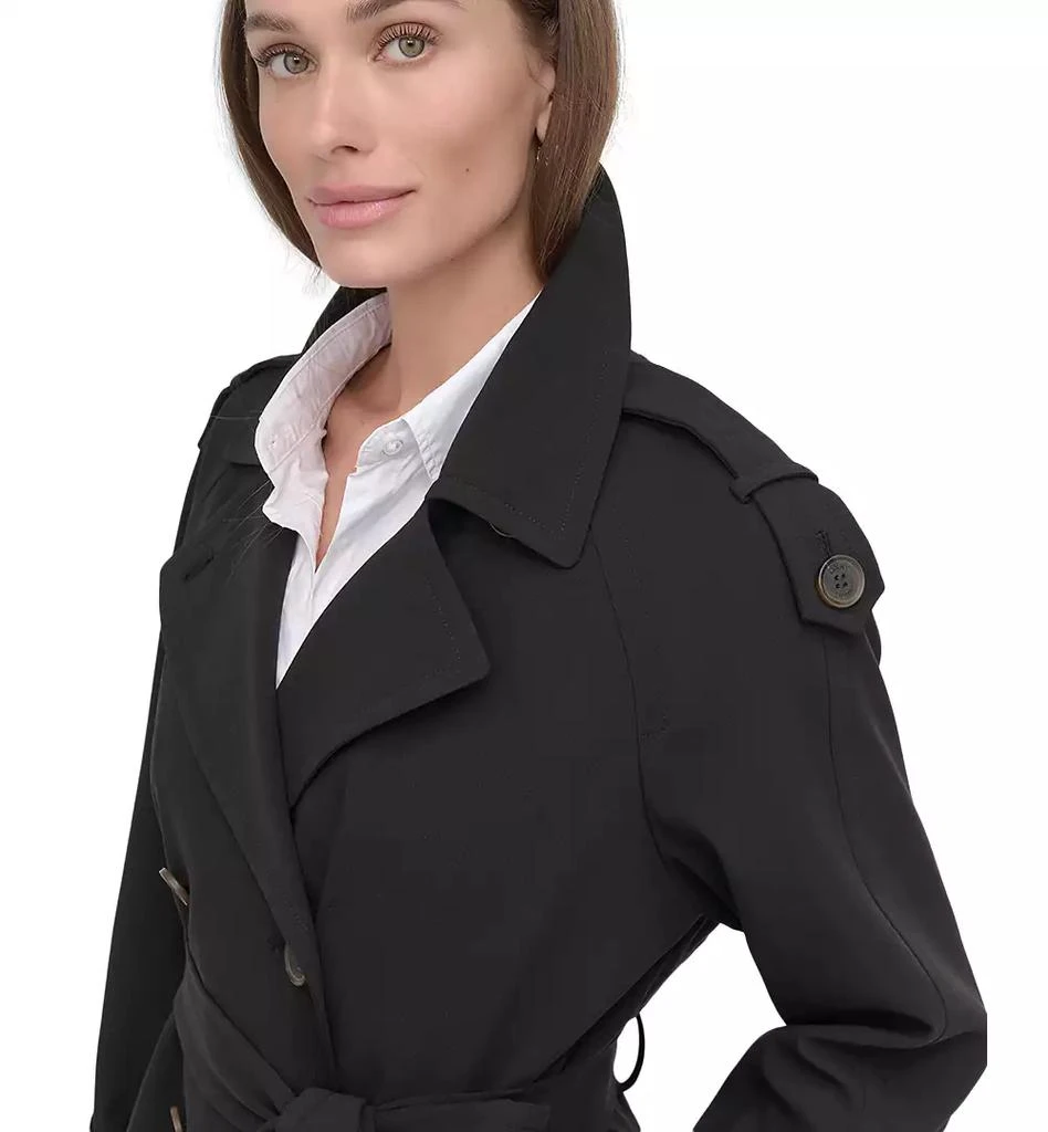 DKNY Women's Belted Double-Breasted Trench Coat 6