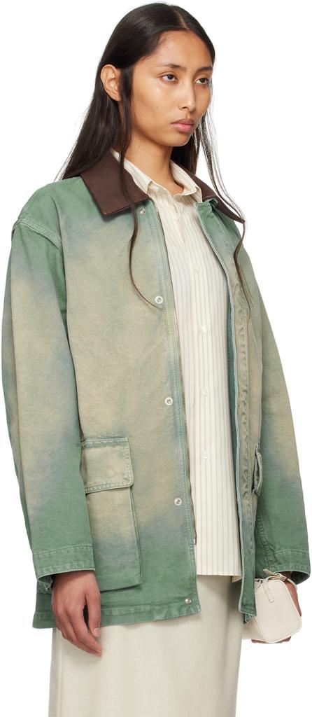 Shop Green Organic Cotton Duck Jacket on Sale at BeyondStyle – Get