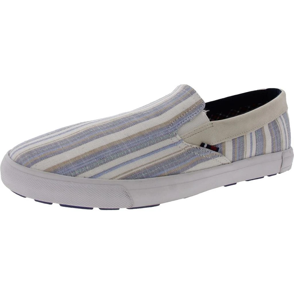 Ben Sherman Mens Striped Cable Knit Slip-on Shoes 1