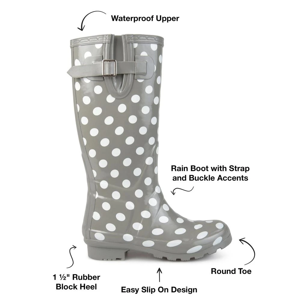 Journee Collection Collection Women's Mist Rainboot 5
