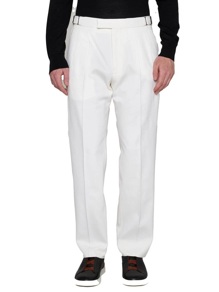 Zegna Zegna Buckle Detailed Cropped Trousers 2