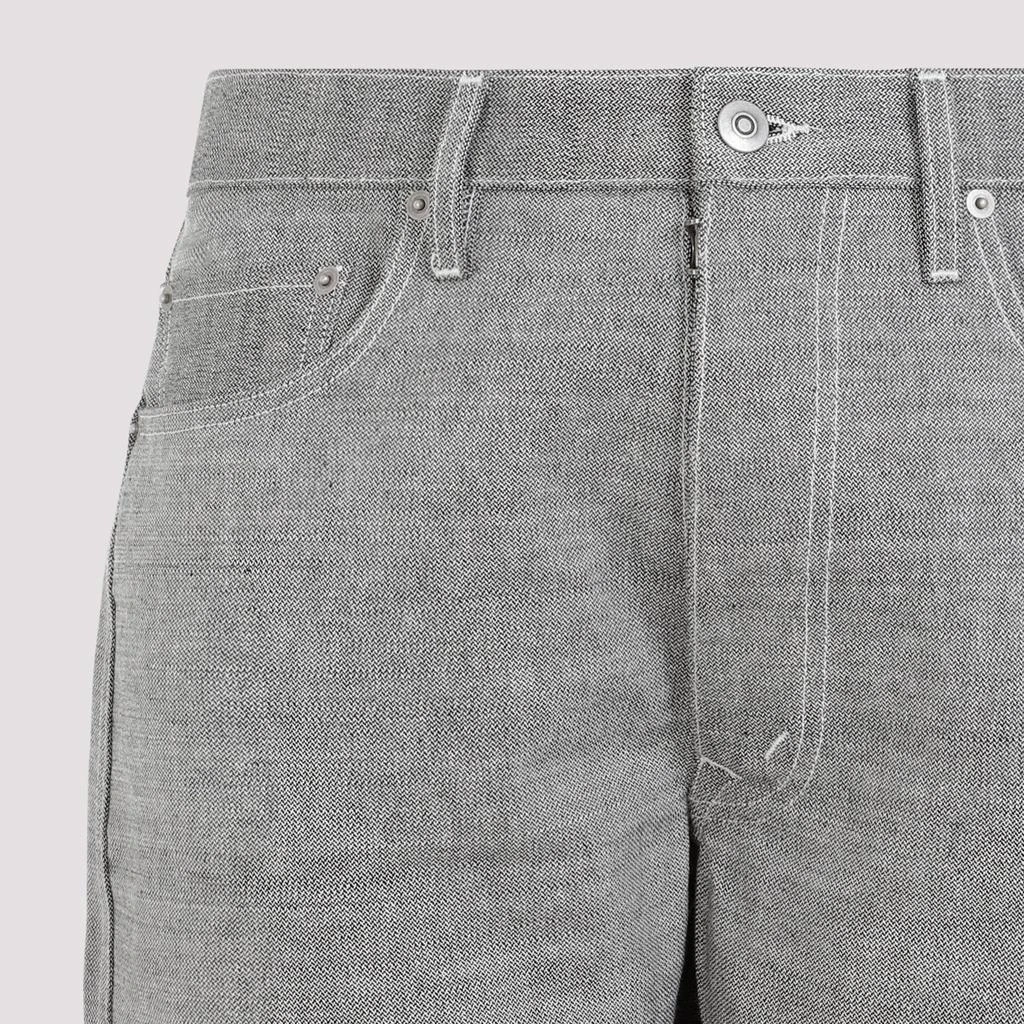 MAISON MARGIELA Caviar Grey Cotton 5 Pockets Pants 5