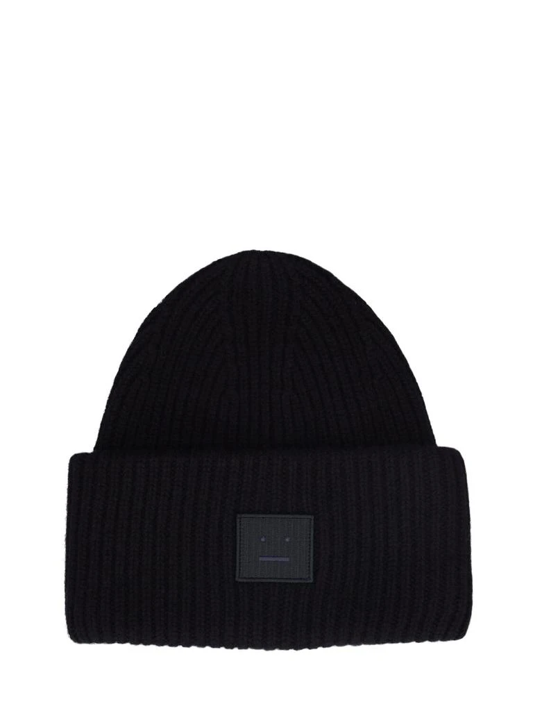 Acne Studios Pansy Face Wool Beanie 1