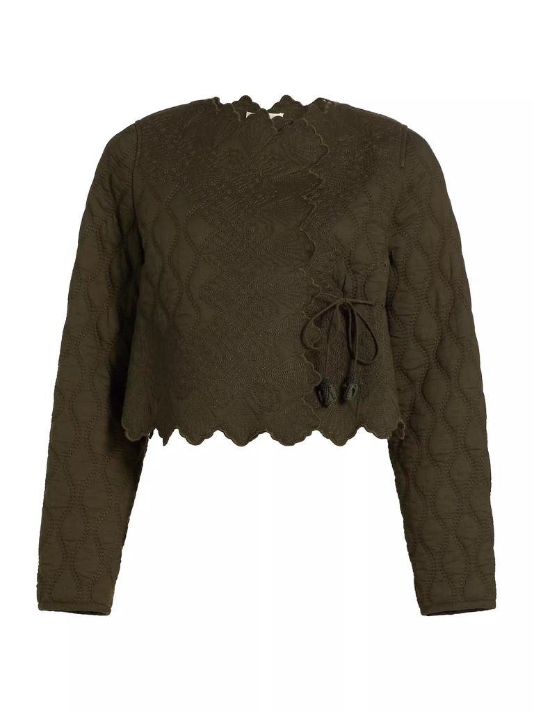 Ulla Johnson Zofia Cotton Quilted Crop Jacket