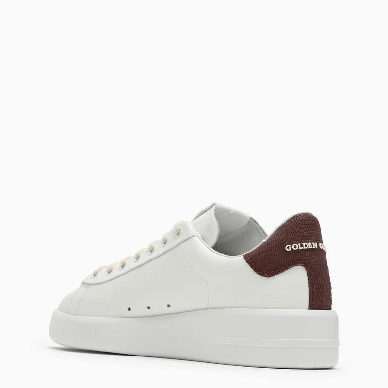 Golden Goose PureStar white/bordeaux low trainer 4