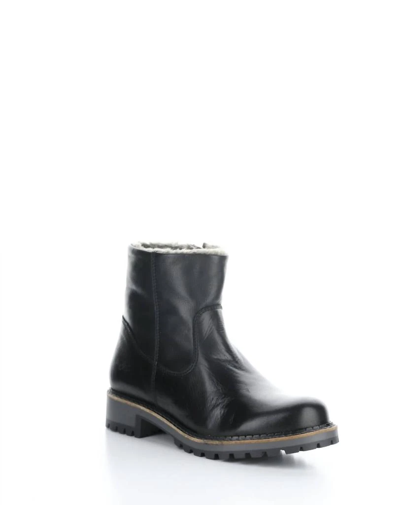 BOS & CO Women's Calib Round Toe Boots In Black Feel 1