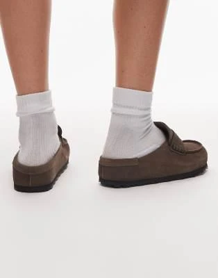 Birkenstock Birkenstock Naples wrapped loafer in concrete grey suede 4