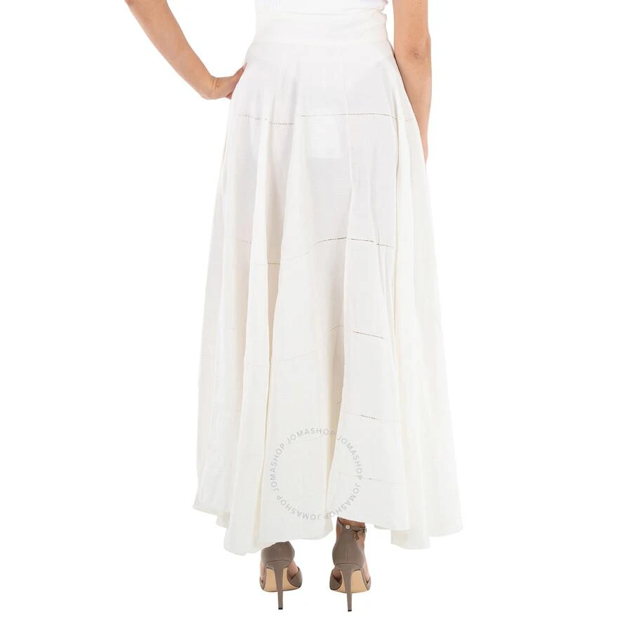 Calcaterra White Doppia Ruota Skirt 3