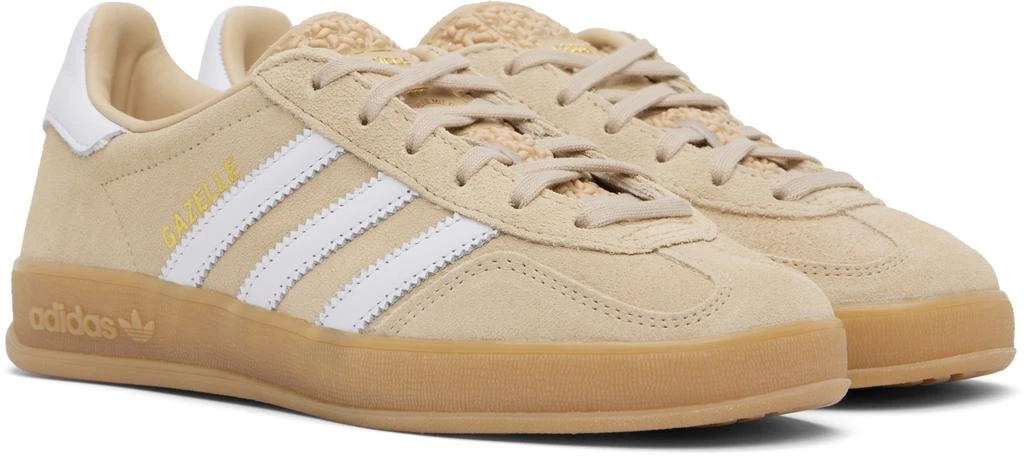 Adidas Beige Gazelle Indoor Sneakers 4