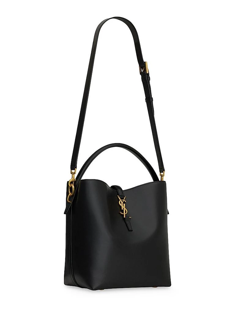Yves Saint Laurent Le 37 in Shiny Leather Bucket Bag 7