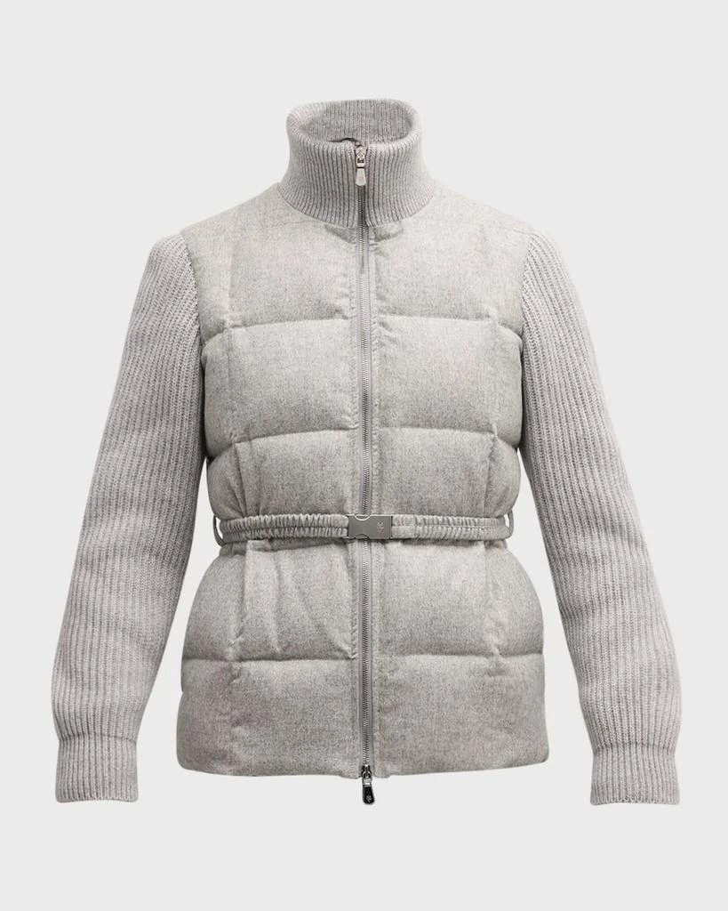 ELEVENTY Padded Stand-Collar Jacket 1