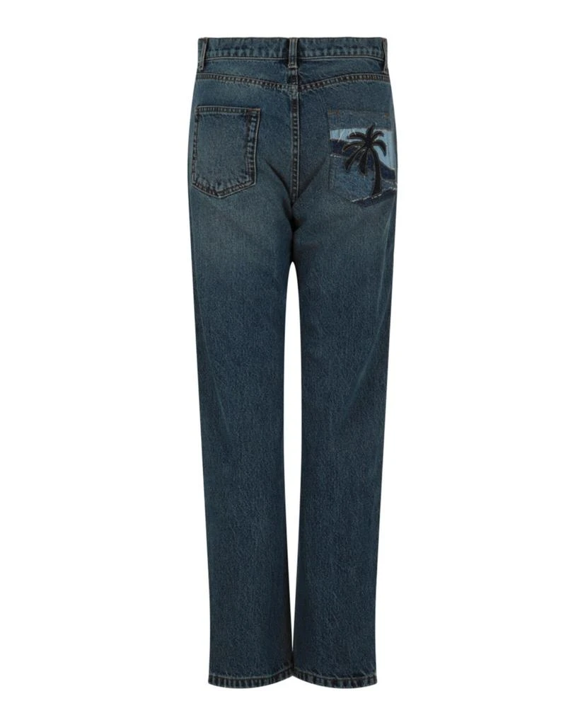 Palm Angels Intarsia Regular Fit Jeans 2