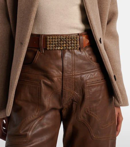 Isabel Marant Vanesia embellished leather belt 2