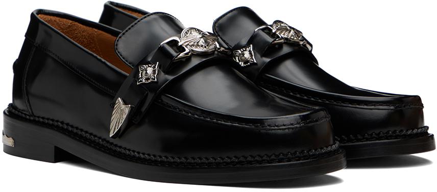 靴 TOGA VIRILIS LOAFER BLACK POLIDO Black Polido Loafers by Toga Virilis on Sale