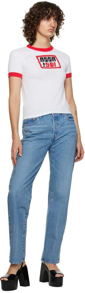 Anna Sui SSENSE Exclusive Blue Jeans 4