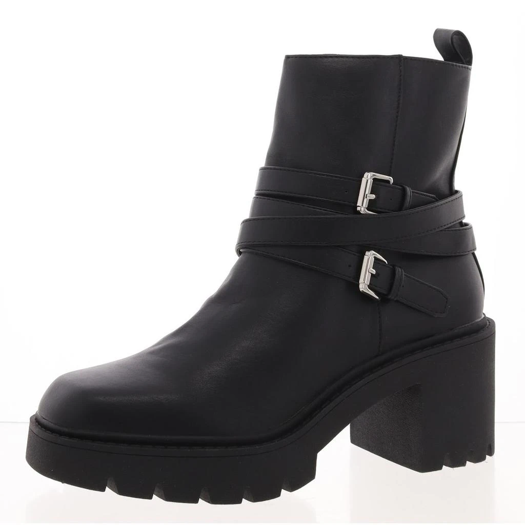 Madden Girl Pikee Womens Zip Up Buckle Combat & Lace-Up Boots 1