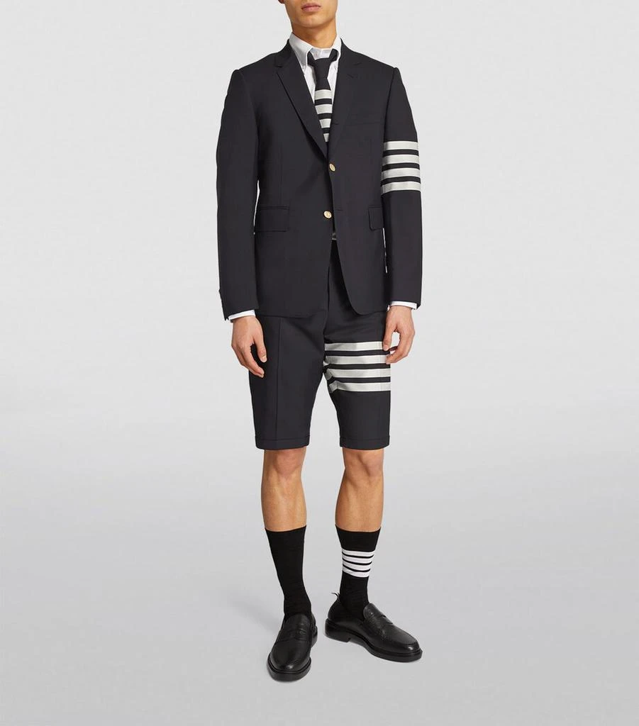 Thom Browne Wool 4-Bar Stripe Shorts 2
