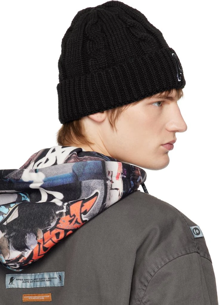 AAPE Black Aape Main Beanie 3