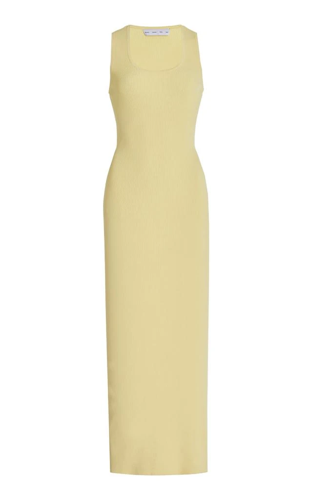 Proenza Schouler Proenza Schouler White Label - Cole Ribbed-Knit Midi Dress - Yellow - S - Moda Operandi 1