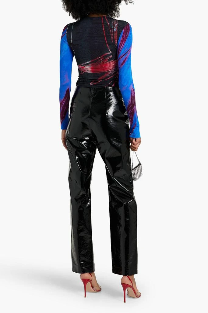 LOUISA BALLOU Printed stretch-jersey top 3