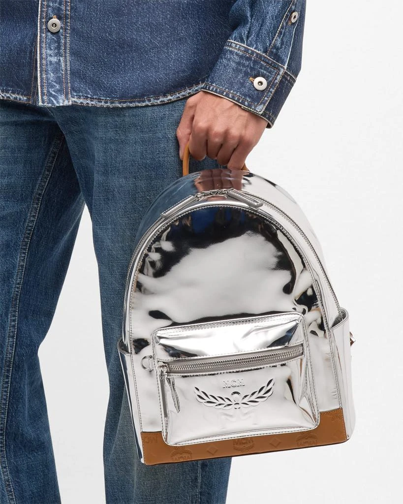 MCM Men's Stark Small Leather Backpack 4