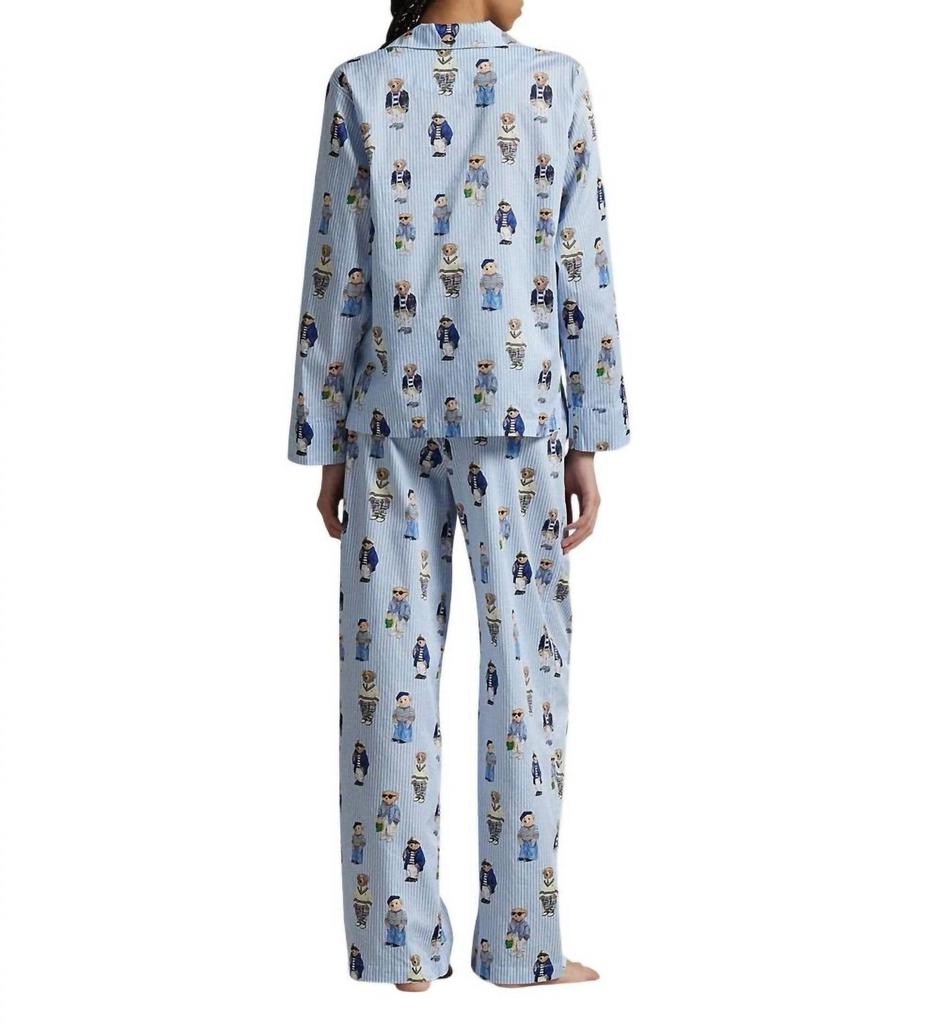 Ralph Lauren Polo Ralph Lauren - Bear Cotton Long-Sleeve Pajama Set