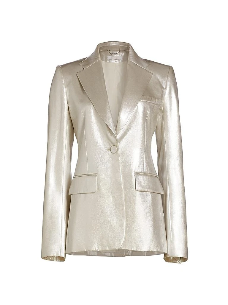 Chloé Metallic Silk Blazer 1