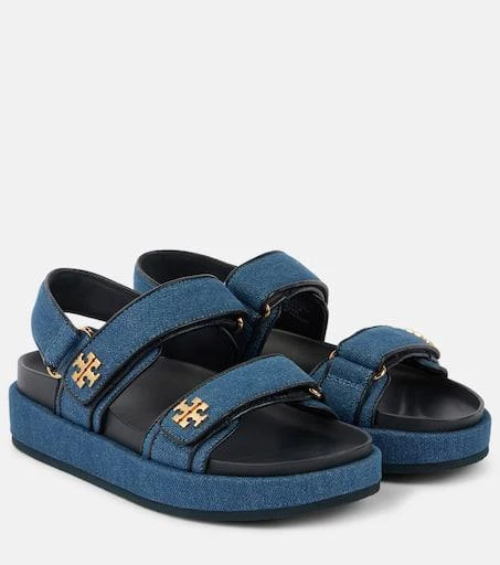 Tory Burch Kira denim platform sandals 1