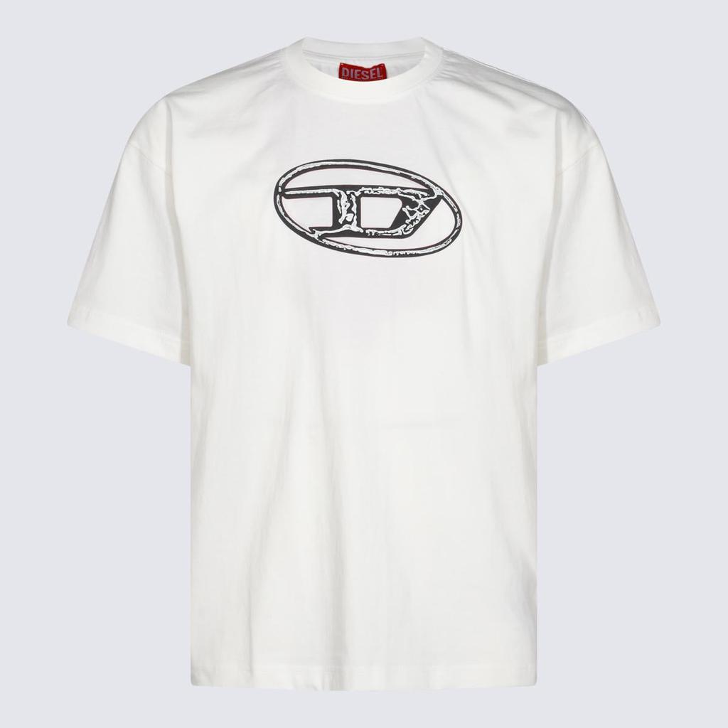 ★関税込み★ DIESEL WHITE COTTON T-SHIRT Diesel Diesel White Cotton T-Shirt - T-Shirts - Compare