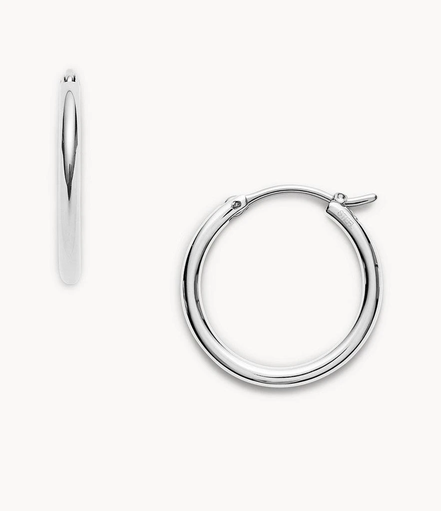 Fossil Women's Stainless Steel Hoop Earring 1