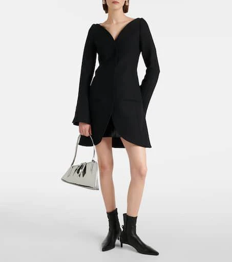 Courrèges Ellipse crêpe coat 2