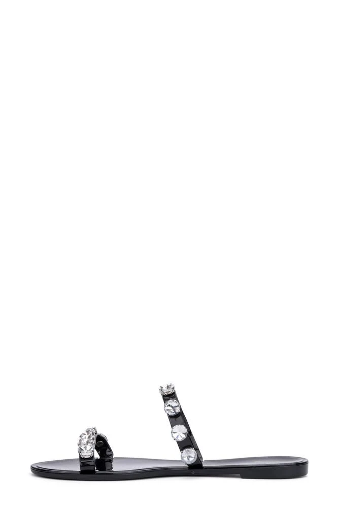 NEW YORK AND COMPANY Chava Rhinestone Jelly Sandal 8