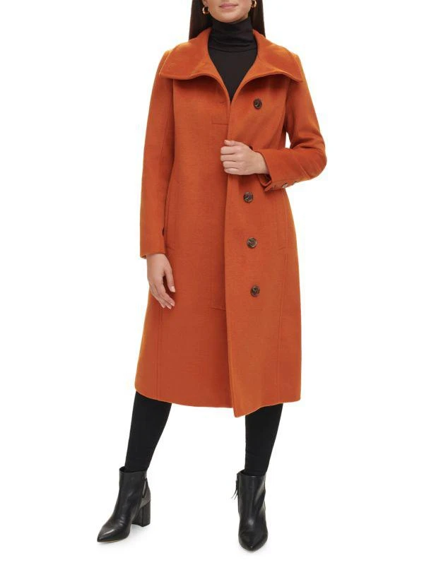 Kenneth Cole Melton Wool Blend Peacoat 5