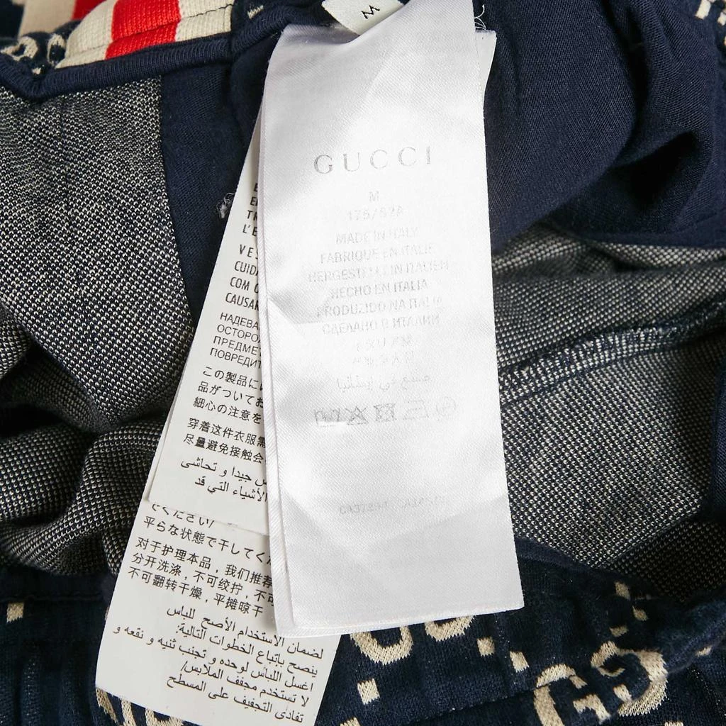 Gucci Gucci Navy GG Jacquard Jersey Jogger Pants M 8