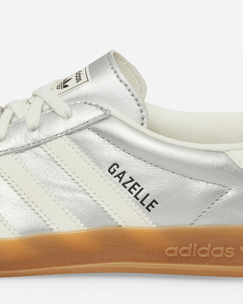 Adidas Gazelle Indoor Sneakers Silver Metallic / Core White 6