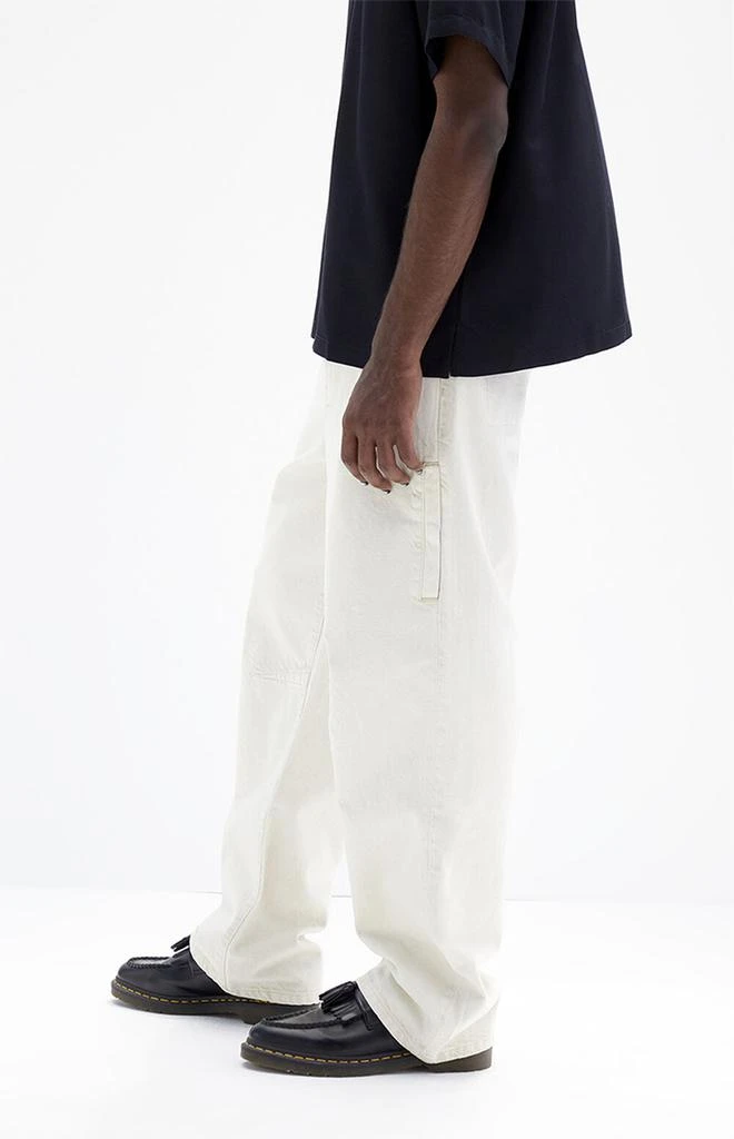 PacSun Cream Baggy Clover Jeans 4