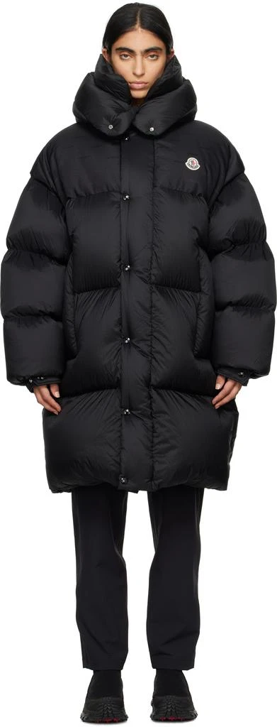 Moncler Black Verone Long Down Jacket 1