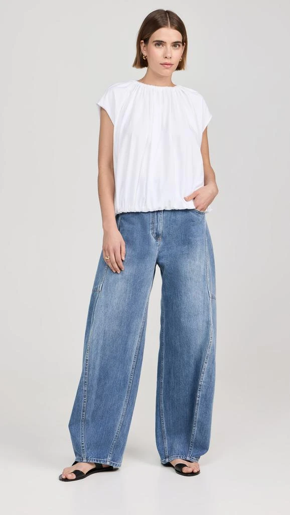 Tibi Classic Wash Denim Sid Jeans 9