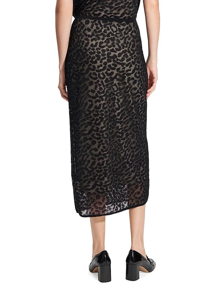 Theory Bleecker Animal Lace Midi-Skirt 5