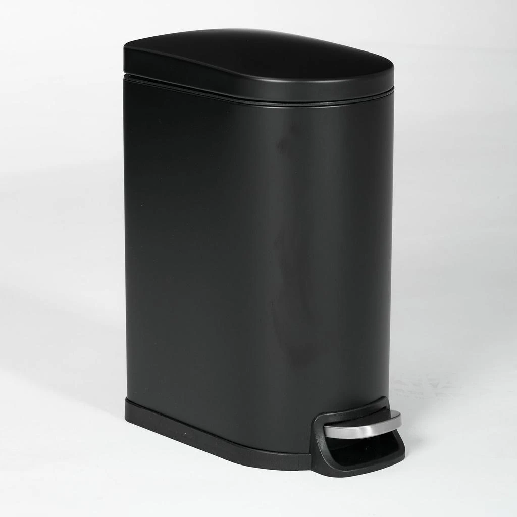 MOTIONOR SSTC103-10L-B, Stainless Steel Kitchen Trash Can, 10L, Black