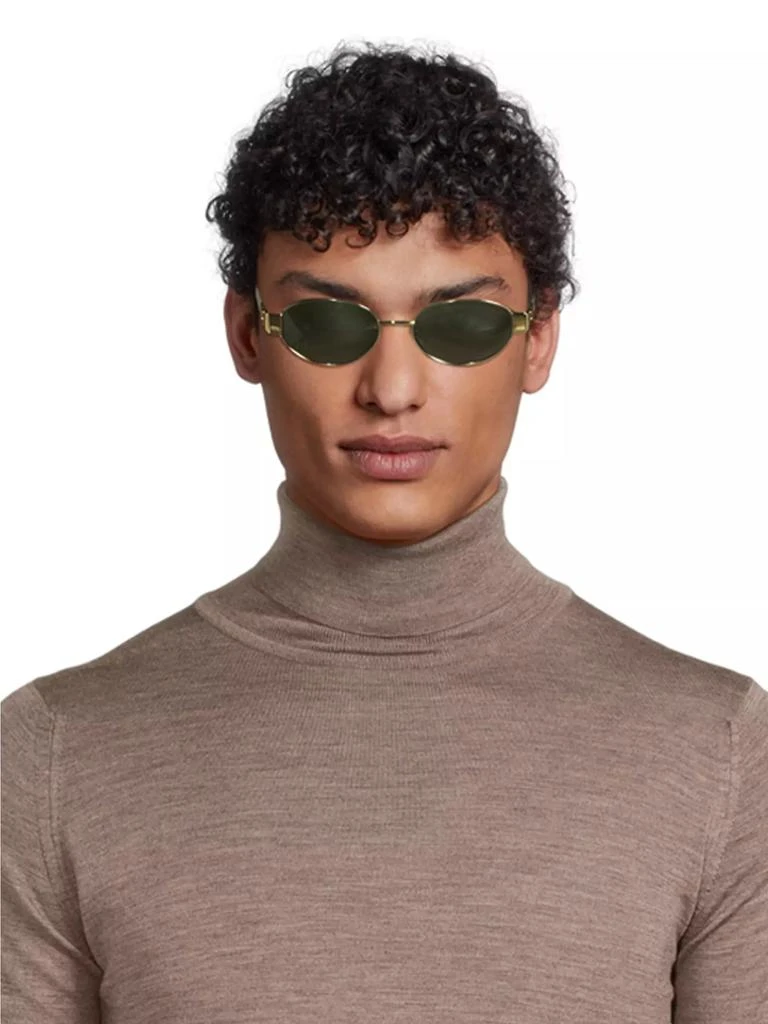 Celine Triomphe 54MM Oval Sunglasses 3