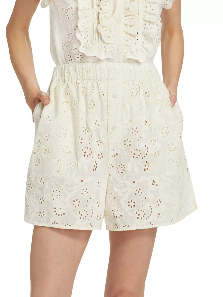 Aknvas Kudo Eyelet Cotton Shorts 3