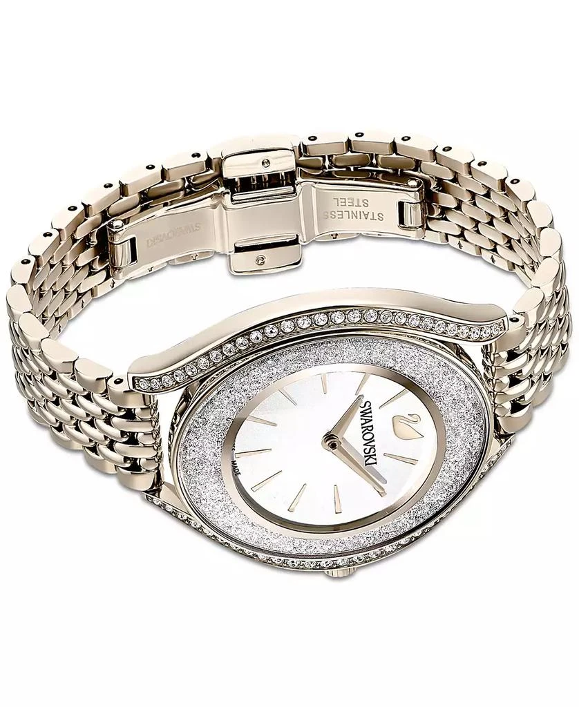 Swarovski Women's Swiss Crystalline Aura Gold-Tone Stainless Steel PVD Bracelet Watch 35mm 4