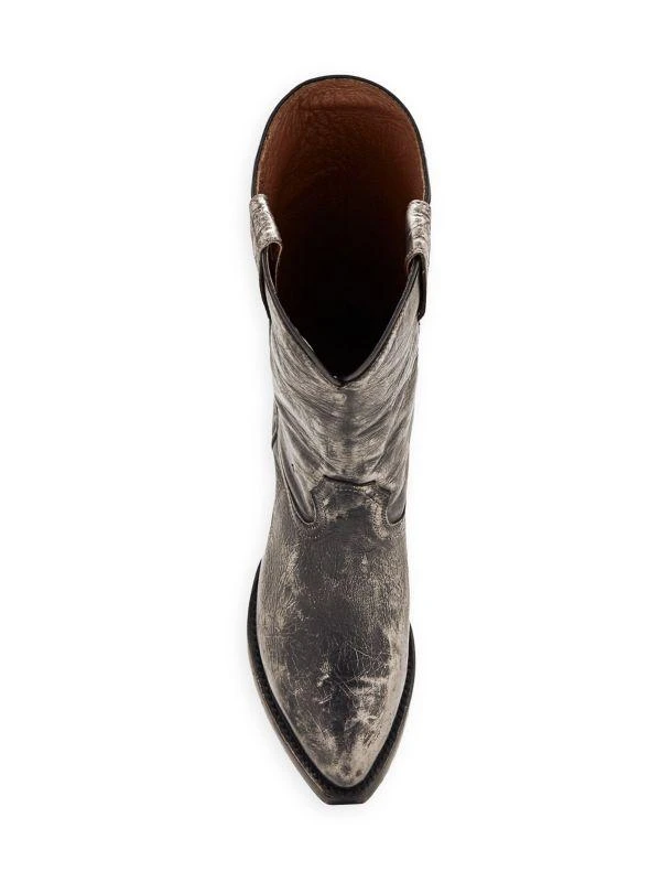 Frye Sacha Metallic Leather Western Boots 5