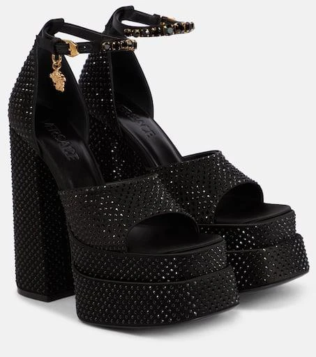 Versace Medusa Aevitas embellished platform sandals 1