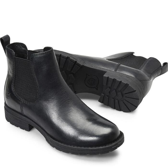 BÃ¸rn Born Cove F55503-001 Boot Women's US 10 Black Leather Waterproof Chelsea ZPO2098 4