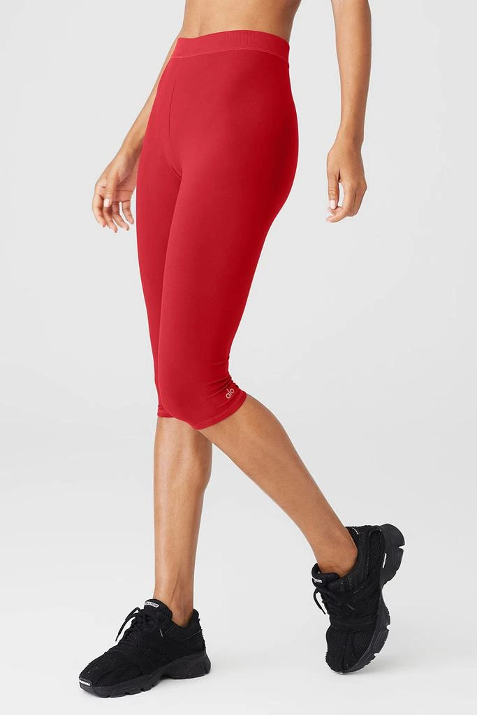 Alo Alosoft High-Waist Iconic 90's Capri - Classic Red 3