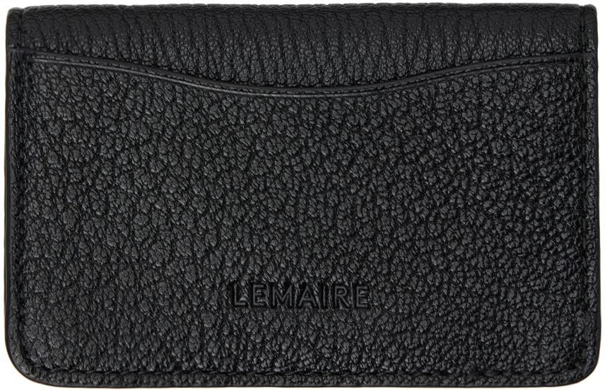 LEMAIRE Black Enveloppe Coin Wallet