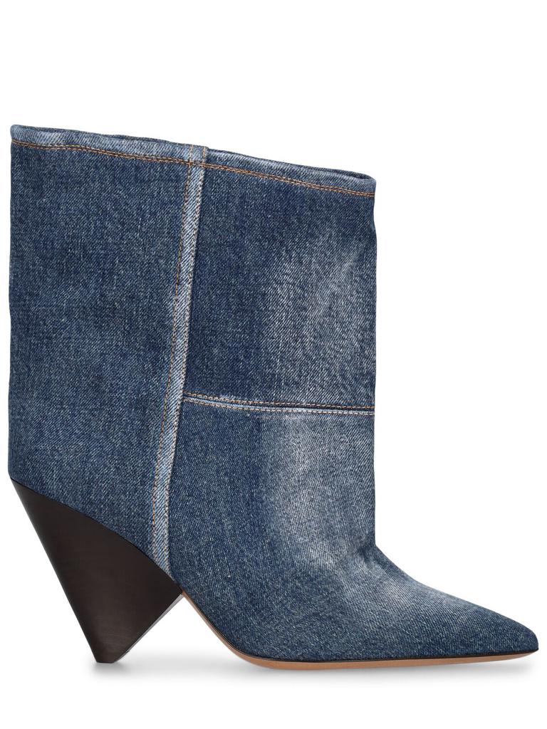 ISABEL MARANT 90mm Miyako Denim Ankle Boots