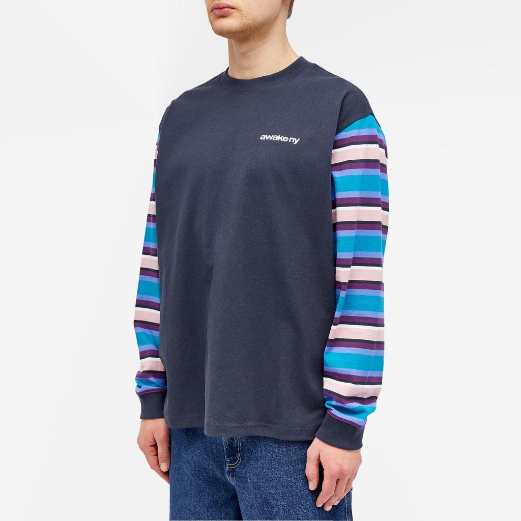 Awake NY Awake NY Long Sleeve 94 Stripe T-Shirt